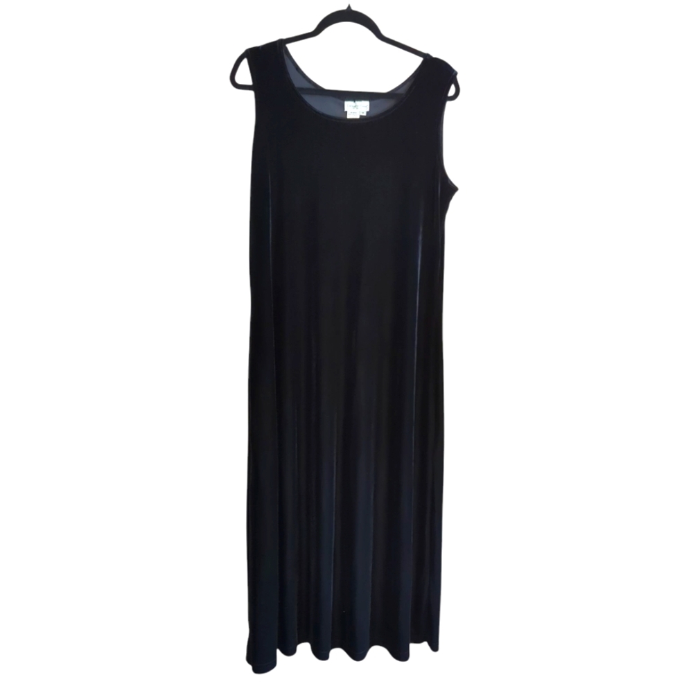 Coldwater Creek Black velvet Maxi Dress